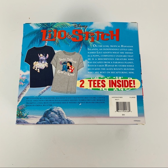 Lilo & Stitch t shirt gift set with 2 graphic tees - Picture 3 of 4